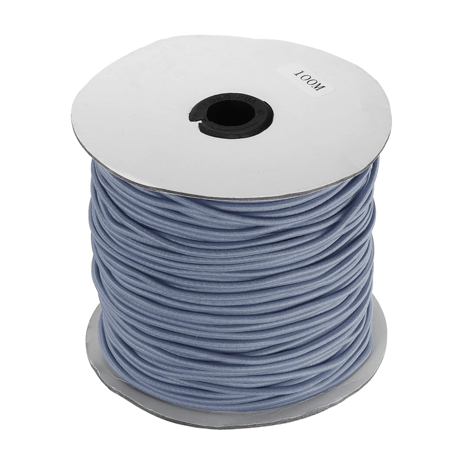 Rebower Elastic Cord Stretch String Heavy Rope 3mm 109 Yards Long Rubber Rope [for Sewing, Camping, DIY Craft, Bead Necklaces Making, Outdoor] - Grey