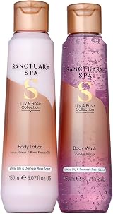 Sanctuary Lily and Rose Gift Set 300ml Vegan Cruelty Free Spa Xmas view 3