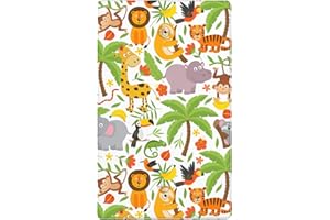 TGUBJGV Jungle Animals Tiger Koala Giraffe Cute Blank Cover Wall Plate 1-Gang,Decorative Single Blank Switch Plate Cover For Kids Teens Boys Girls Room Decor 4.50" X 2.76"Inch