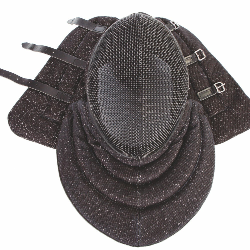 Dingo Gear Decoy Helmet for Dog Bite Training, Handmade of French Linen and Steel Mesh, Head&Neck Protector for Helper in Swordsman Style S02021