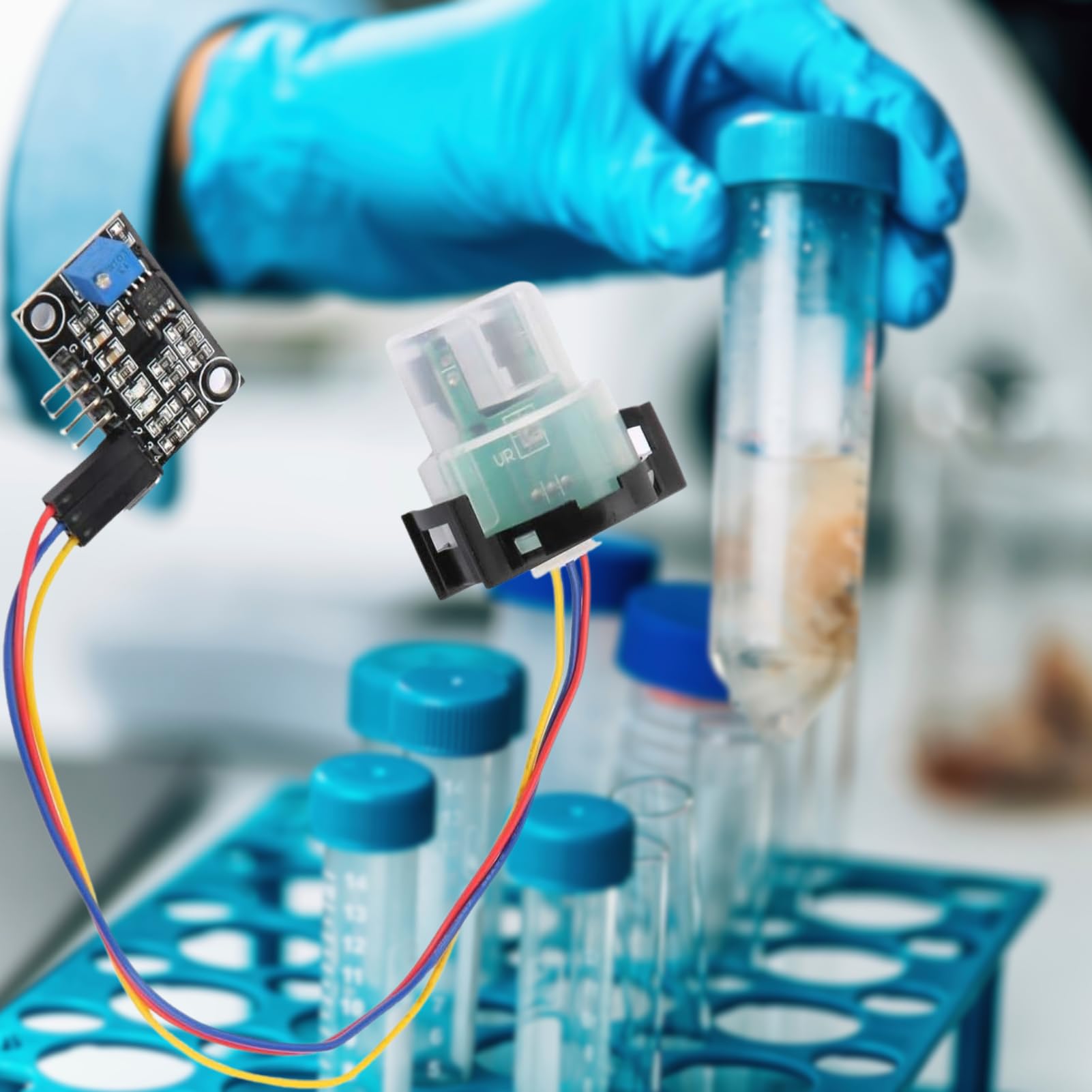 Turbidity Sensor Module - Water Quality Monitor Particles Sensor -Turbidity Sensor Level Tester Water Quality Monitoring Sewage Turbidity Value Detection Module TSW-20M