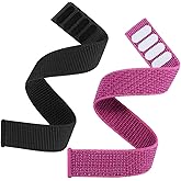 Olytop Fenix 7S / Fenix 6S / Fenix 5S / Instinct 2S Watch Bands, 20mm Hook & Loop Quick Dry Nylon Sport Wristband Replacement Strap for Garmin 6S Pro/6S Sapphire,Descent Mk2S,Fenix 5S Plus