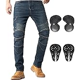 CTBQiTom Motorcycle Pants for Men | Stretch Riding Jeans with CE Level 2 Armor | Urban Commuter & Street Riding Pants