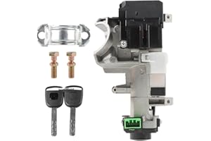 LELEHOKA Ignition Switch Lock Cylinder Set Compatible with Honda Accord CRV Odyssey FIT 2003 2004 2005 2006 2007 2008 06350-SAA-G30 35100-SDA-A71 (with Chip ID48 Keys)