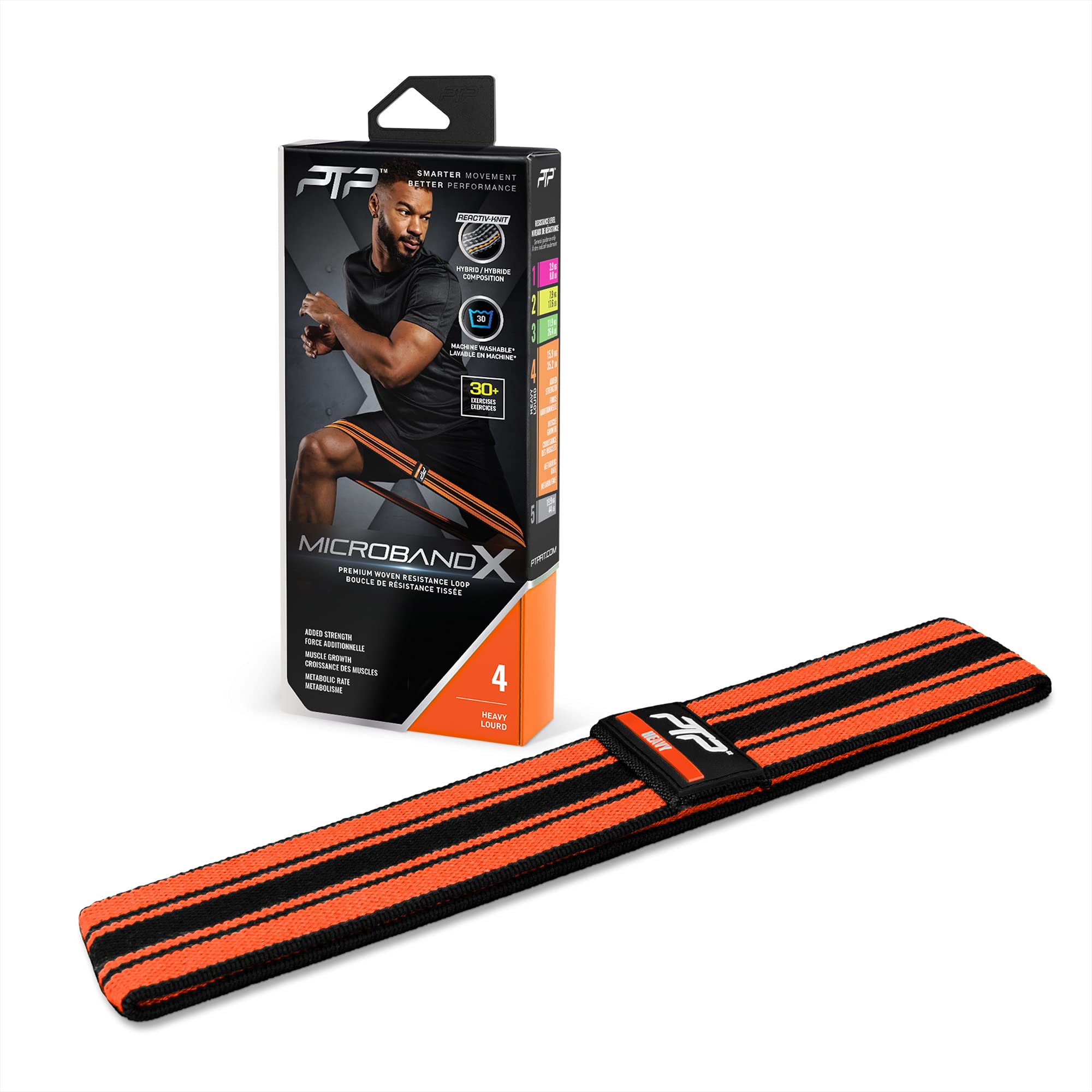 PTP Unisex - Adult Microband X 2.0 Fitness Band, Orange, One Size