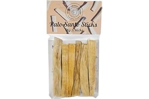 Sacred Palo Santo Wood Incense Sticks - New Age Smudges & Herbs | Harness 'Holy Wood' for Cleansing, Meditation & Energy | Ethically Sourced, Aromatic | 6 Premium Sticks for Spiritual Enrichment