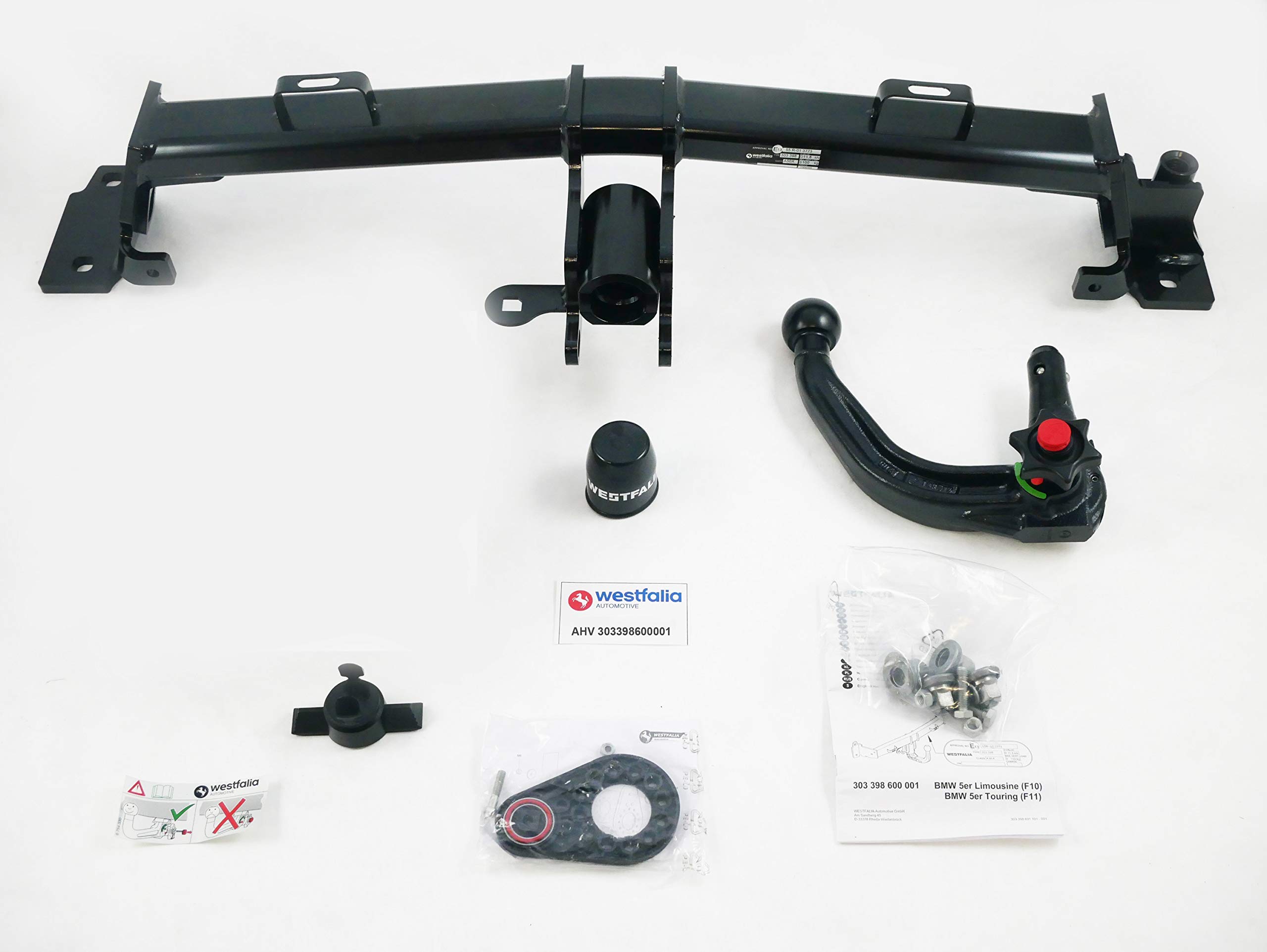 Westfalia Detachable Towbar for BMW 5 Series Touring (F11) (09/2010-01/2017), BMW 5 Series Saloon (F10) (03/2010-01/2017)