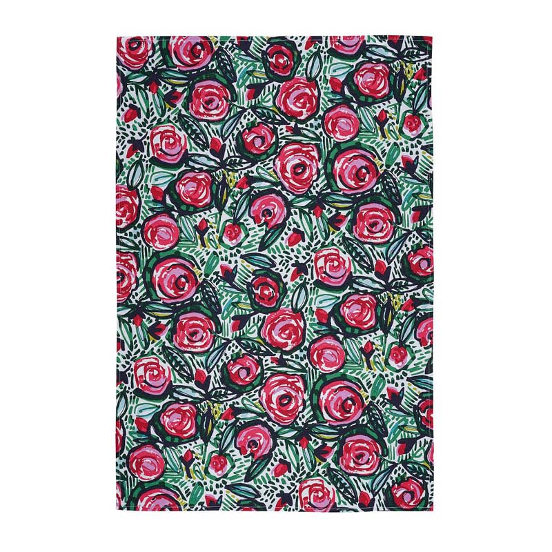 Ulster Weavers - Rose Garden - Tea Towel - Cotton - One Size in Pink