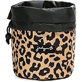 Jadyn Durable Cinch Top Makeup Organizer - Compact Travel Makeup Bag - 7 Interior Pockets for Cosmetics - Drawstring Toiletry Travel Bag for Women - 6L Storage Capacity - (Leopard)