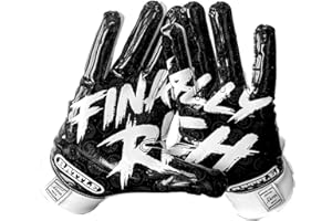 Battle Sports Back of Hand Wide Receiver Football Gloves, Ultra-Tack Sticky & Grip, No Slip - Adult & Youth