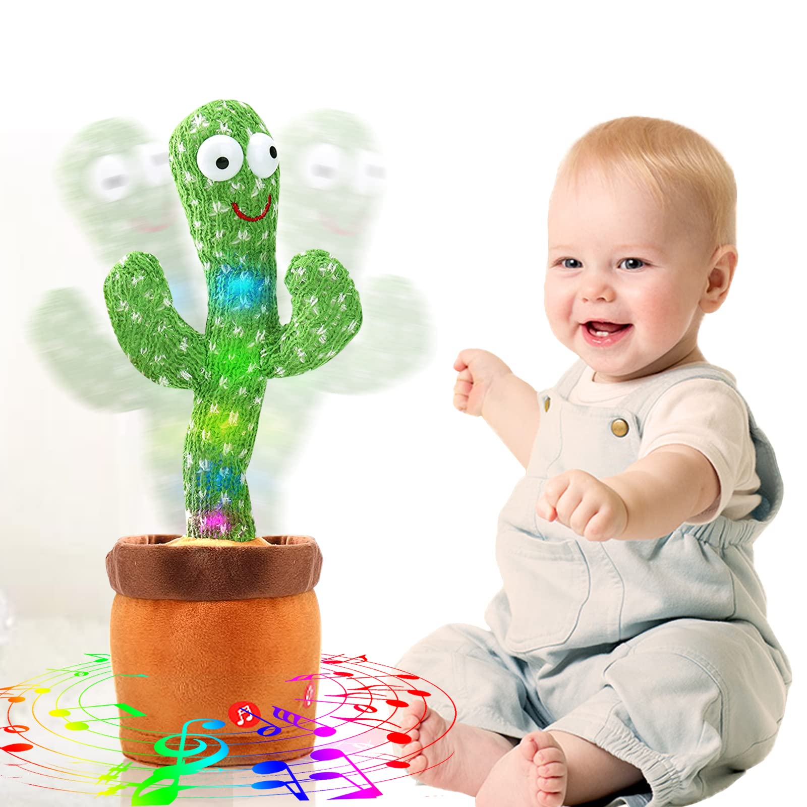 Photo 1 of *** may not be functional**
VAIZIQ Dancing Talking Cactus Toy with Talking & Singing, Repeats Your Words, 120 Songs, Interactive Kids Gift for Boys Girls (LED Light)
