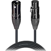Prox XC-MIC15 15 Ft. Balanced XLR3-F to XLR3-M High Performance Microphone Cable