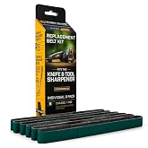 Work Sharp Knife &amp; Tool Sharpener P80 Extra Coarse Grit Replacement Belt Kit WSSA0002703C Green
