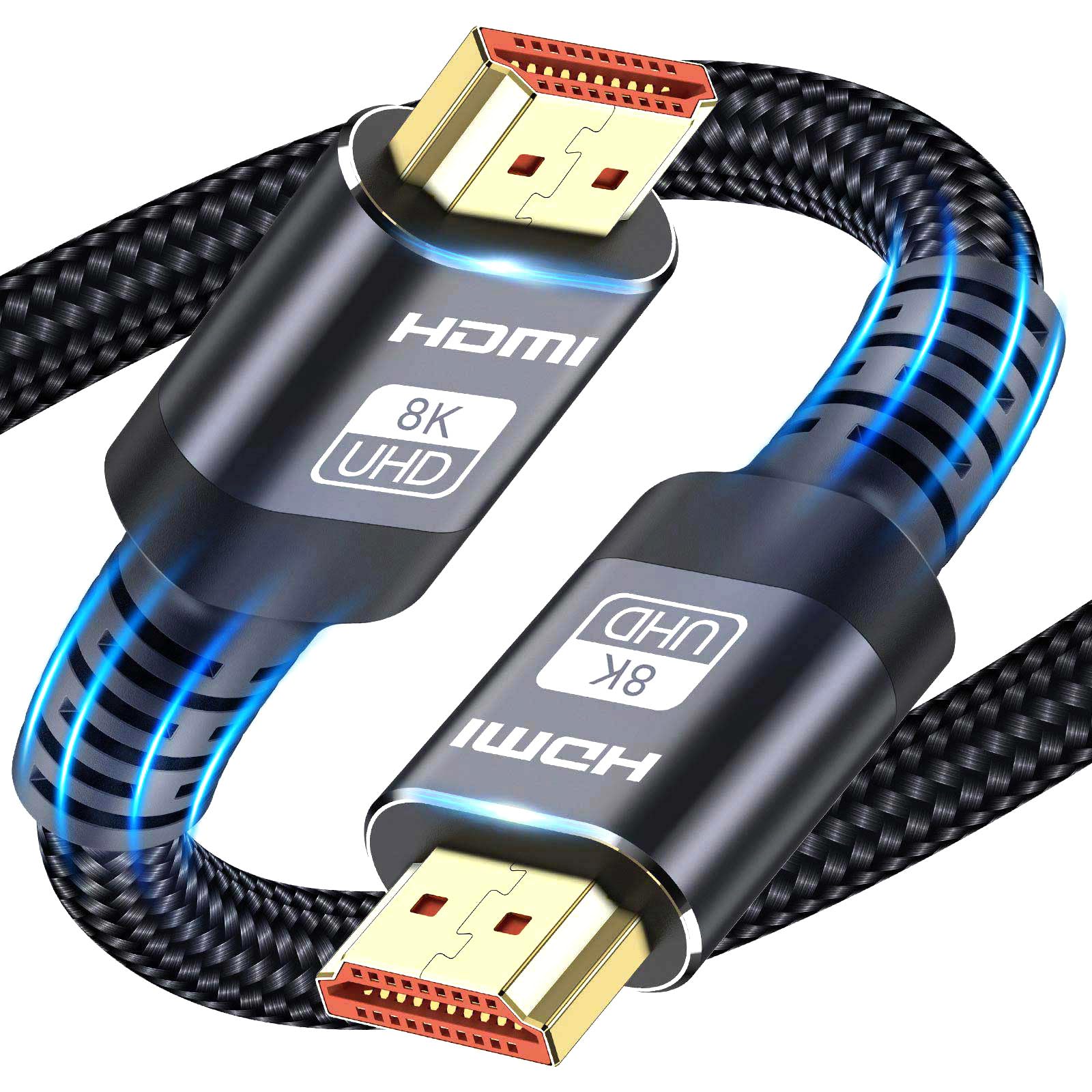 10K 8K HDMI Cable 2.1, 7.5M Ultra HD Cable High-Speed Lead 48Gbps, HDMI Cables (8K@60Hz 7680x4320, 4K@120Hz) Supports Dynamic HDR, eARC, Dolby Atmos and More — image 1