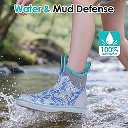 Kalkal Women's Deck Boots, Waterproof Ankle Rain