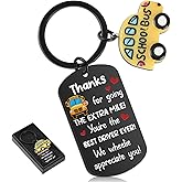 School Bus Driver Appreciation Gifts - School Bus Drivers Keychain We Wheelie Appreciate Thank You Stainless Steel Key Chain for Adults Men Women Best Driver Appreciation Retirement Gifts Accessories