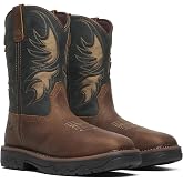 Thorogood Western Work 11" Nano Composite Safety Square Toe Vented Buffalo Ridge Men's Durable Western Work Boot