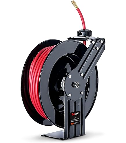 Enrouleur tuyau d'air rétractable SucceBuy 3/8 po x 50 pi,300