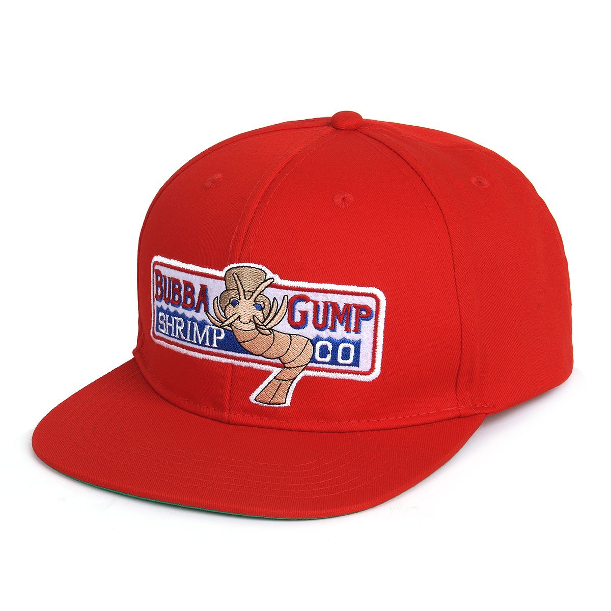 Nofonda Forrest Gump Cap Bubba Gump Shrimp Co Costume Snapback Hat Gift (Red)(Size: One Size)