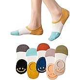 Fixseed Womens No Show Socks 5 Pairs Invisible Cute Socks Womens Low Cut Socks Hidden Non Slip Socks Breathable Thin Socks