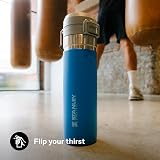 Stanley 1913 Quick Flip Stainless Steel Water Bottle 0.71L Azure view 4