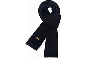 HRUTANE Winter Scarf for Women, Chunky Ribbed Knit Soft Long Wrap Cold Weather Stocking Stuffers Thick Warm Large Scarves