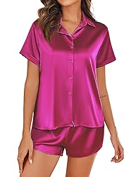 Ekouaer Valentines Pajamas Set for Women Satin