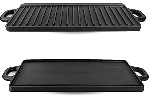 Cuisiland Cast Iron Grill & Griddle 19x9