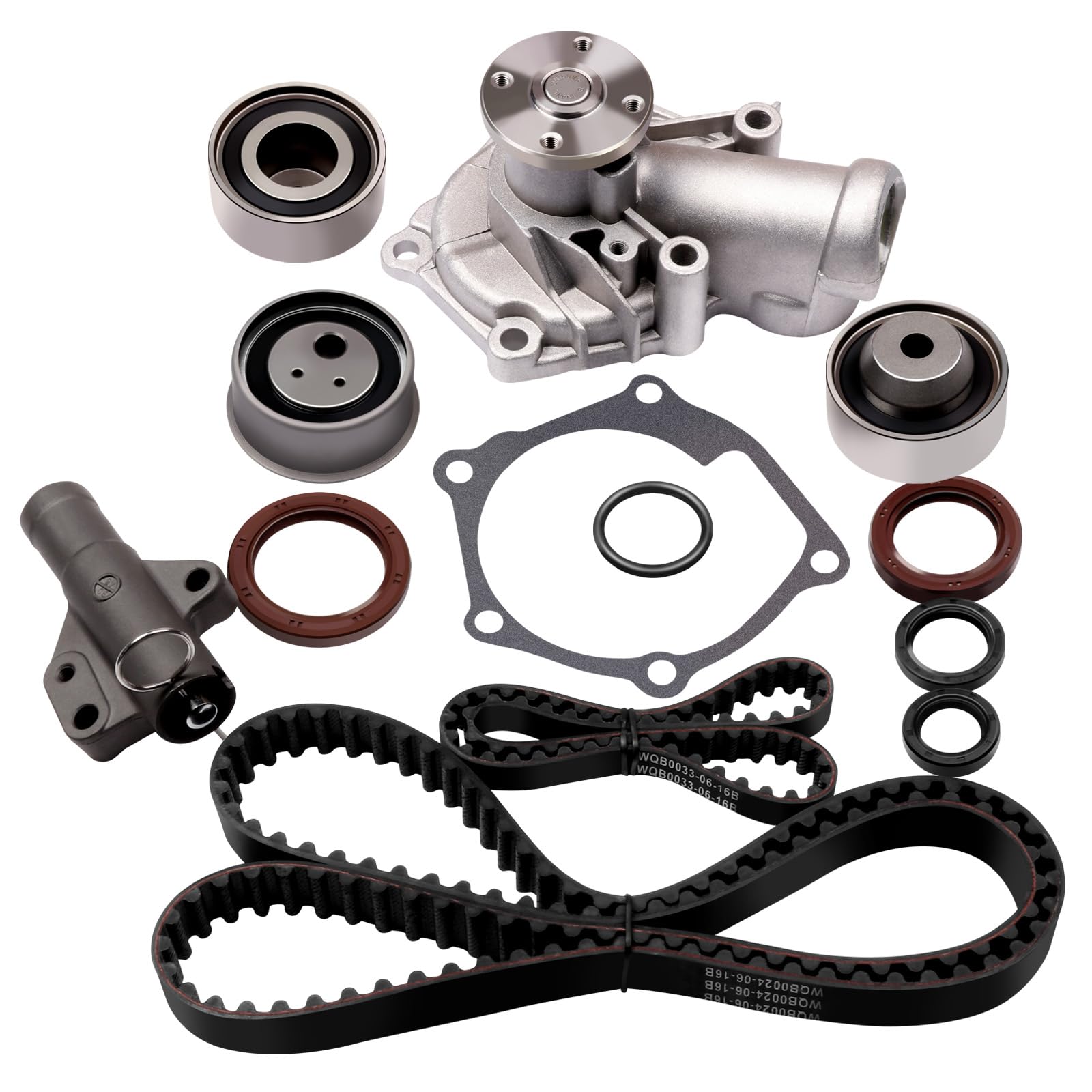 Photo 1 of ECCPP TCKWP332 TB332-168K1 CPW6622 Timing Belt Water Pump Kit 2006-2009 for Mitsubishi Eclipse 2004-2006 for Mitsubishi Galant 2004-2006 for Mitsubishi Lancer 2004-2006 for Mitsubishi Outlander