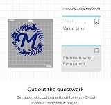Cricut Value Vinyl 25 Sheets 12 x 12 in Permanent Self-Adhesive Assorted Colors view 4