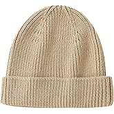 Hadetoto Cotton Baby Beanie Toddler Winter Hat Knit Boys Girls Warm Kids Beanies Skull Cap for 0-8 Years