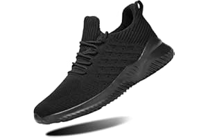 Kvovzo Mens Running Shoes Slip on Tennis Walking Sneakers Casual Mesh Breathable Lightweight Work Gym Sport Shoes