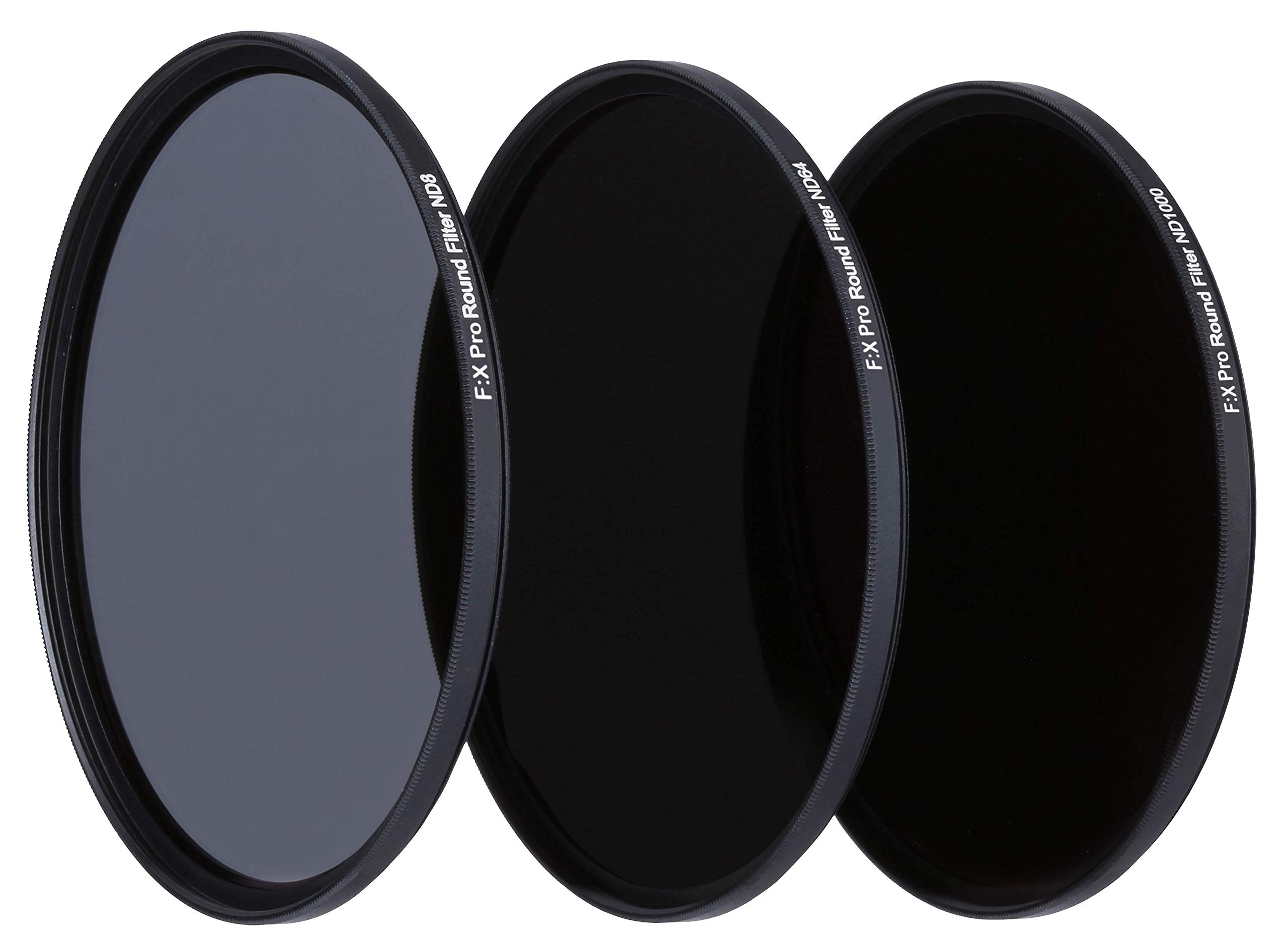 Rollei F:X Pro ND Filter Set (ND 8, ND 64, ND1000) Neutral Density Filter Set with 3 Grey Filters (112 mm), Size: 77 mm