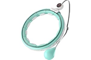FITMIND Upgraded Silent Hoop Weighted Workout Hoop for Weight Loss,Smart Weighted Fitness Circle with Counter，Exercise Hoops for Women Adults and Beginners，Abs Workout