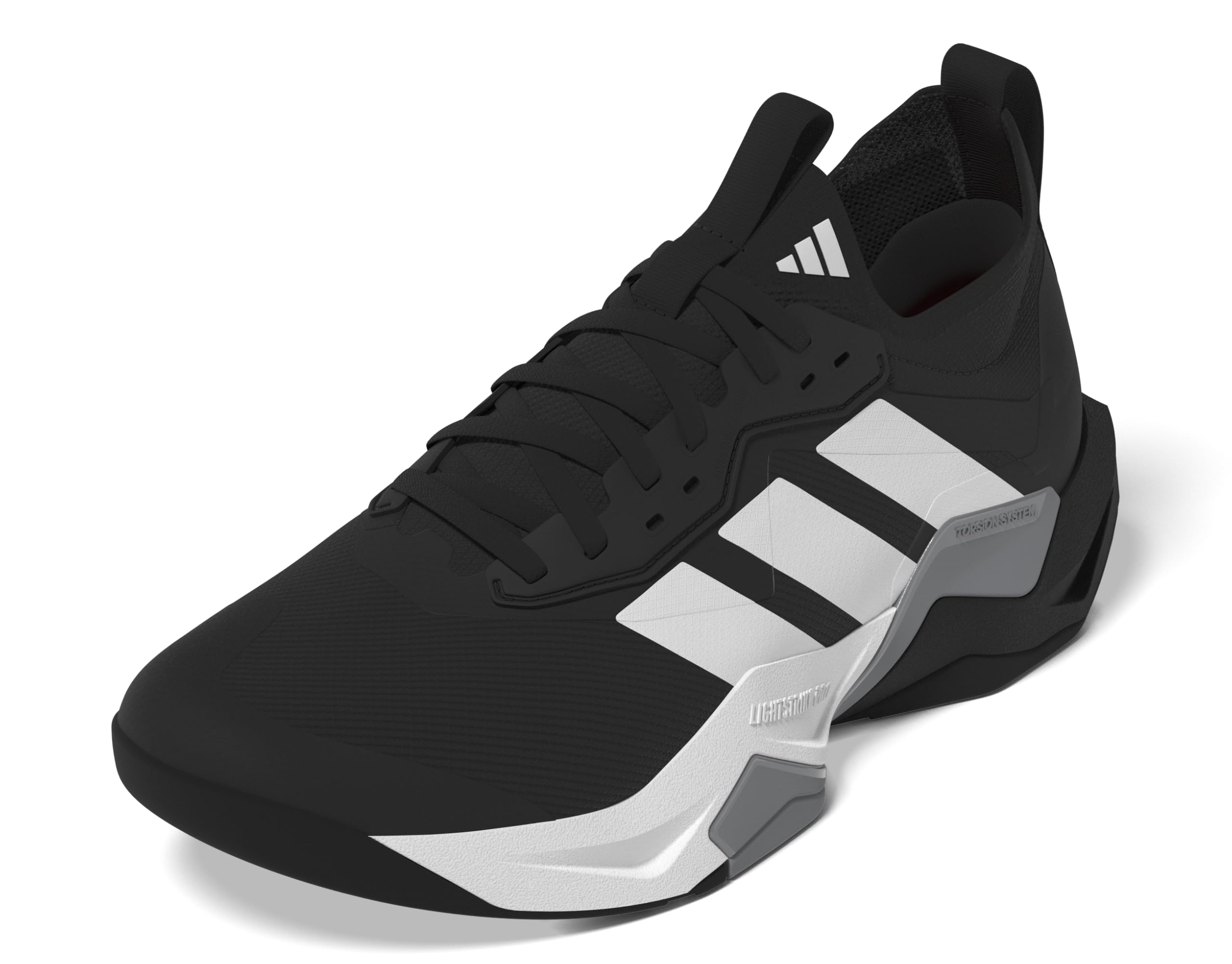 adidas Men’s Rapidmove Advance 2 Training Sneaker, Black/White/Grey, 10