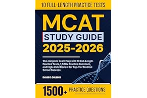 MCAT Study Guide 2025-2026: The complete Exam Prep with 10 Full-Length Practice Tests, 1,500+ Practice Questions, and High-Yi