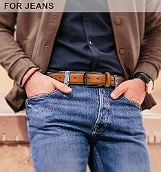 KEMISANT Men Belt-Genuine Leather Belt for Men