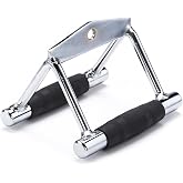 Black Mountain Products Bmp Professional V bar Double Grip Handle for Cable Attachments