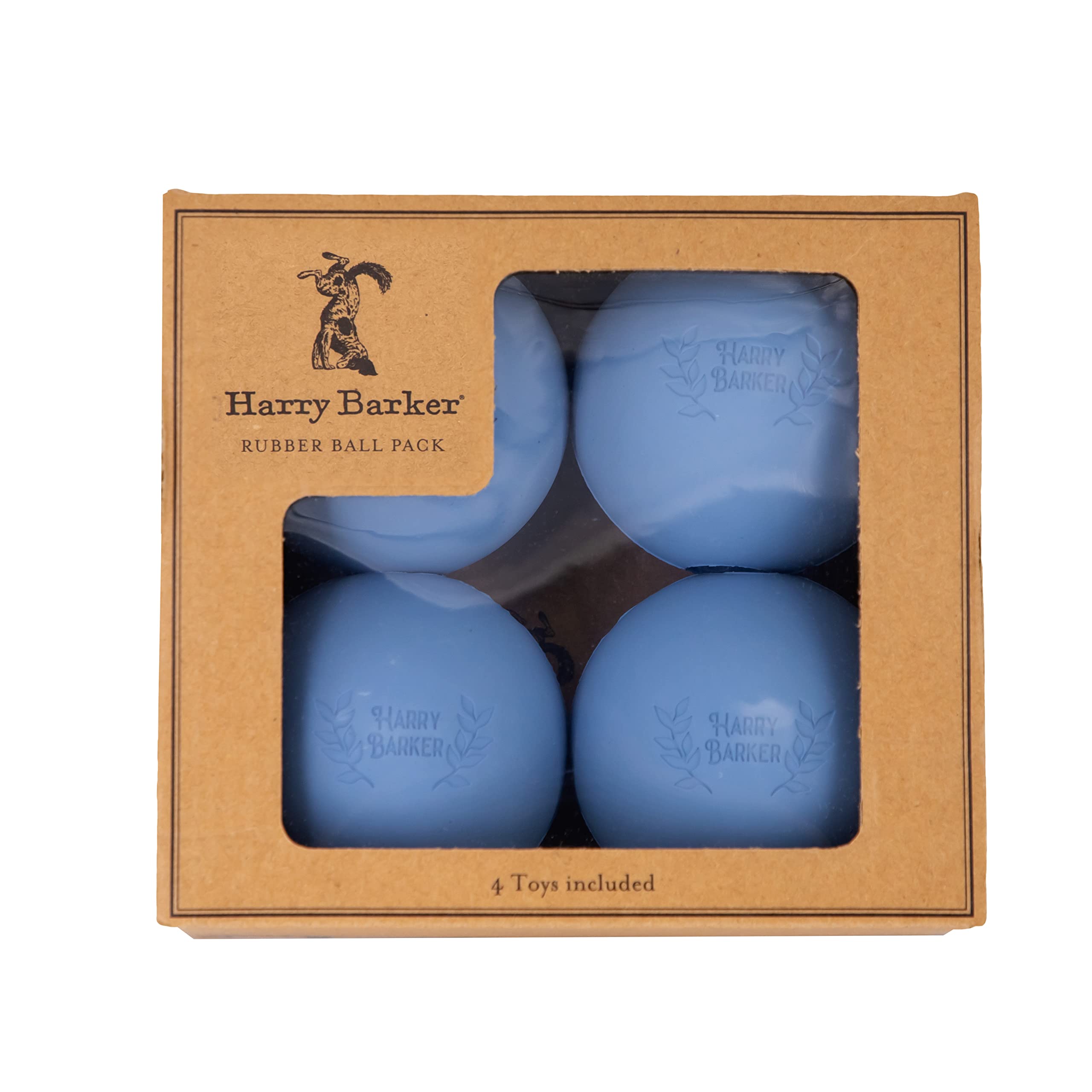 Harry Barker 4-Pack Rubber Ball Set - Large