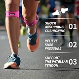 CAMBIVO 2 Pack Patella Knee Strap Pain Relief Knee Support Pink view 2