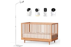 Dr.Care Baby Monitor Floor Stand, Universal Adjustable Gooseneck Holder with Stable Base, No-Drill Installation, Compatible w