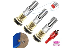 MTKZKAF Pig Waterer Nipple 3 PCS Automatic Pig Nipple Drinkers with 3 Pcs Brass Water Tank Connector 1Pcs Hole Opener Pig Waterer Feeder Systems Kit for Hog Pig Goats Swine Piglets Drinking