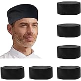 Hyzrz 6 Pcs Unisex Vent Chef Hats Adjustable Kitchen Cooking Caps with Breathable Mesh Top for Chefs Cooker and Worker