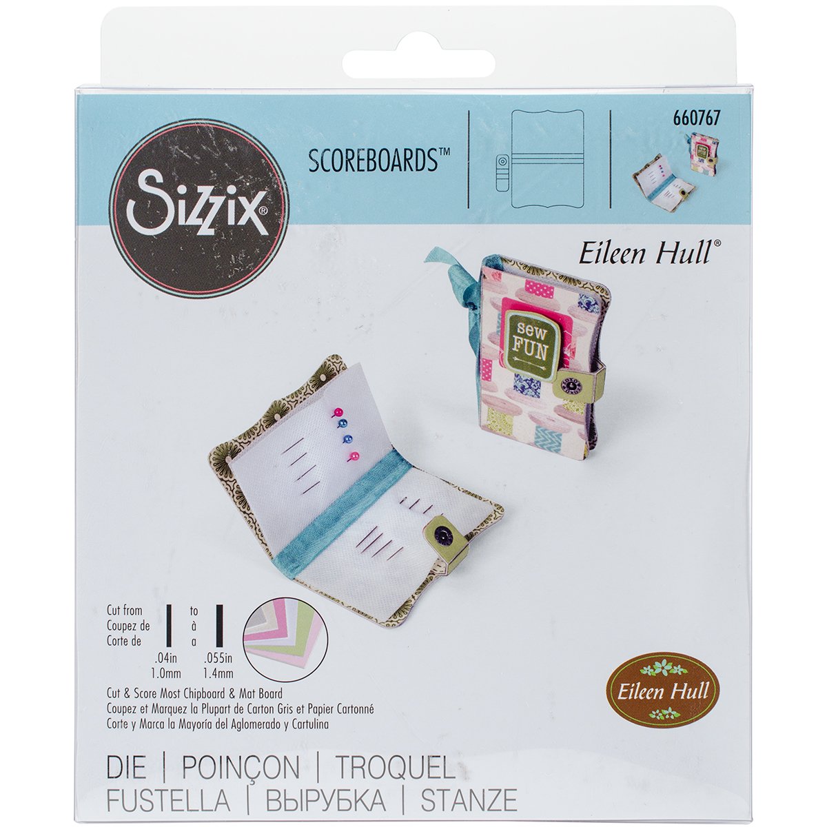 Sizzix ScoreBoards Die - Needle Book by Eileen Hull