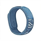 PARA'KITO Mosquito Insect & Bug Protection Wristband - Mosquito Stickers, Bug Spray Alternative - Summer Essentials, Beach Accessories, Hiking, Camping Essentials - Natural Essential Oils (Blue Jeans)