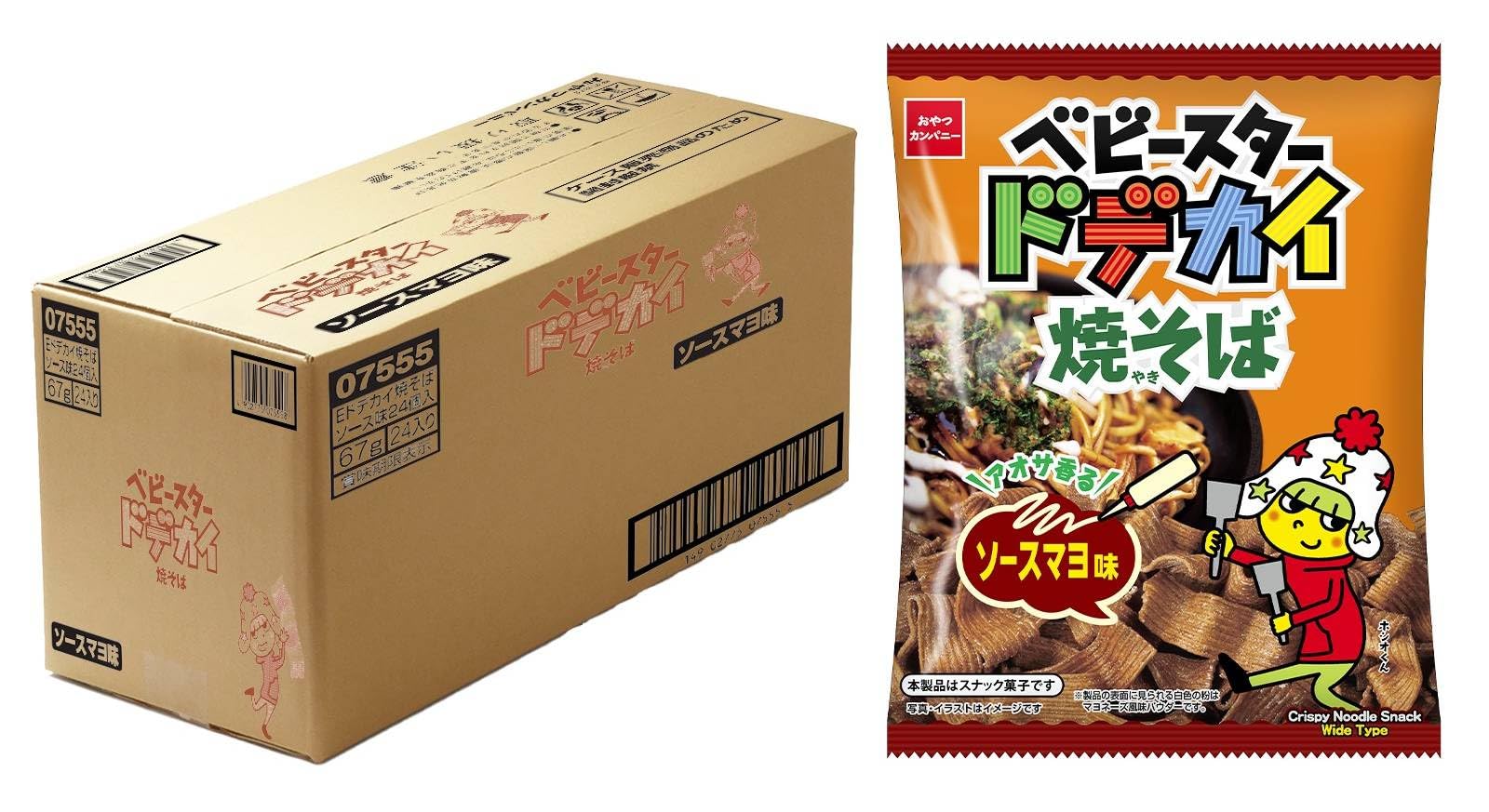 ベビースター ドデカイ焼そば ソースマヨ味 67g×24袋 | 業務用サイズ 駄菓子 スナック菓子 ラーメンスナック おつまみ おやつ ローリング