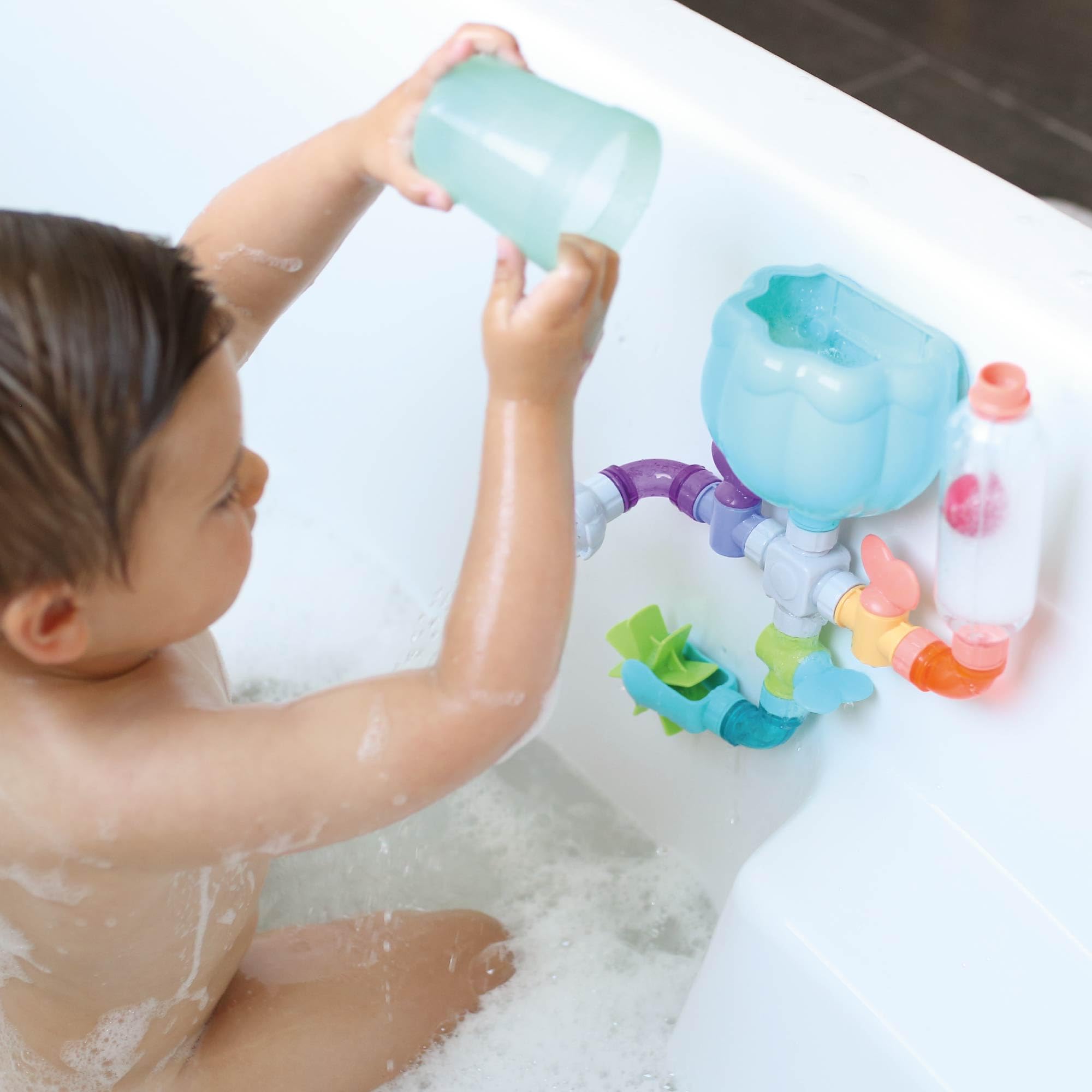 Nuby Wacky Waterworks Pipes Bath Toy - Baby Bathtub Toy with Interactive Features for Cognitive Development