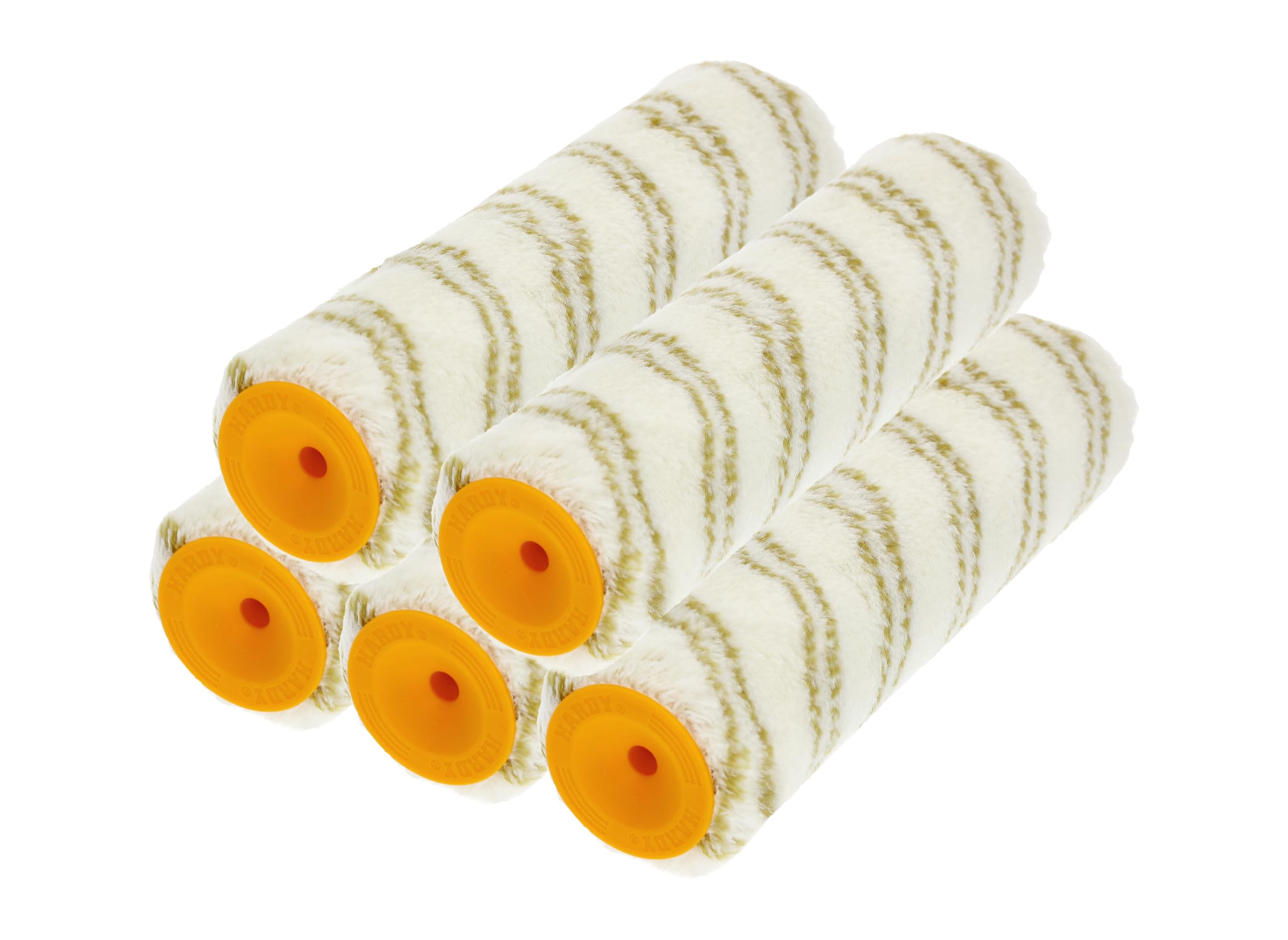HARDY WORKING TOOLS Maxprofi A0180-511000 Paint Rollers 12 25 cm Mi 48 mm Pack of 5 Yellow 1 Litre