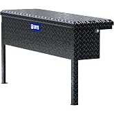 UWS EC30202 48-Inch Gloss Black Heavy-Wall Aluminum Truck Side Tool Box with Low Profile, RigidCore Lid