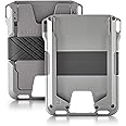 Dango Slim Minimalist Wallet for Men - RFID Blocking - All-Metal, Satin Silver